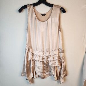 theory Cream Sleeveless Top Size P